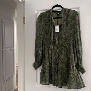 PAIGE
Vittoria Army Green Multi Dress